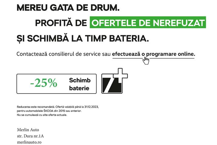 Maşina ta a împlinit 7 ani?  Profită de ofertele de nerefuzat și schimbă la timp bateria.