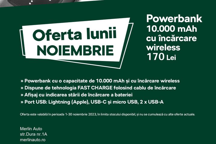 Oferta lunii NOIEMBRIE