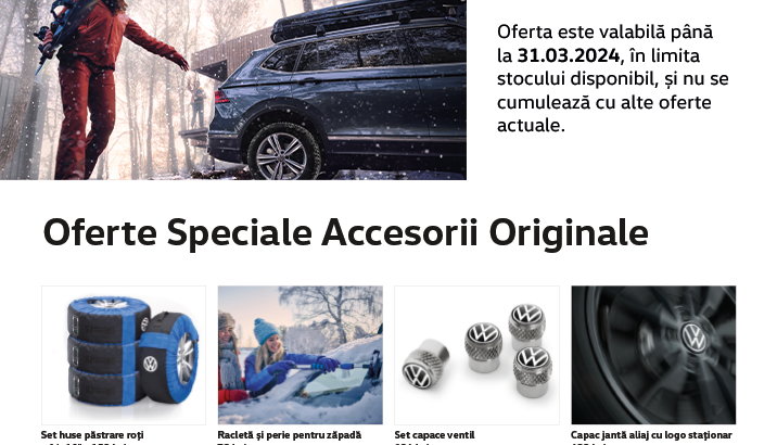 Oferte accesorii originale de sezon - VOLKSWAGEN